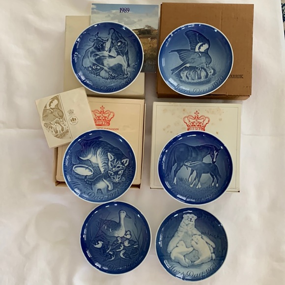 Mors Dag (Mother’s Day) Plate 6 Set - Picture 2 of 16